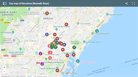 cruising gay barcelona|Gay Map Barcelona